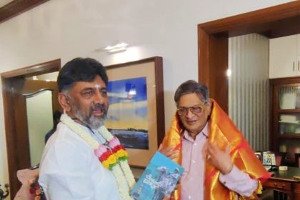 ಮಾಜಿ Cm ಎಸ್.ಎಂ. ಕೃಷ್ಣ ಮನೆಗೆ ಭೇಟಿ ನೀಡಿದ Dcm ಡಿಕೆಶಿ