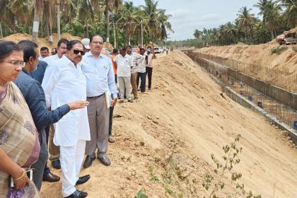 ಹೇಮಾವತಿ ನಾಲೆ ದುರಸ್ಥಿ ಕಾಮಗಾರಿ ಸ್ಥಳಕ್ಕೆ ಭೇಟಿ ನೀಡಿ ಪರಿಶೀಲನೆ