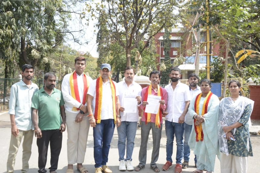 ಕರ್ನಾಟಕ ರಾಜ್ಯ ಕರ್ನಾಟಕ ರಕ್ಷಣಾ ವೇದಿಕೆ ಕನ್ನಡ ಸೇನೆ ಜಿಲ್ಲಾಧಿಕಾರಿಗಳಿಗೆ ಮನವಿ